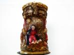 Grote kaars met een 3-D voorstelling van de kerststal kerst, Ophalen of Verzenden