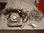 Vintage Bakelieten Telefoon met Draaischijf, Ophalen of Verzenden, Gebruikt, Met draaischijf