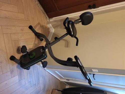 Opklapbare Hometrainer Tunturi, Sport en Fitness, Fitnessapparatuur, Gebruikt, Hometrainer, Benen, Rug, Metaal, Ophalen of Verzenden