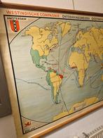 Vintage VOC Wereldkaart - 102x82cm, Antiek en Kunst, Ophalen of Verzenden, Geschiedenis
