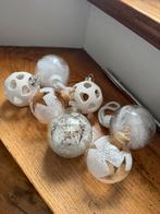 Set van 7 kerstballen wit, Ophalen of Verzenden, Zo goed als nieuw