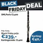 SML Paris CL400 - Klarinet, Muziek en Instrumenten, Blaasinstrumenten | Klarinetten, Bes-klarinet, Nieuw, Ophalen of Verzenden