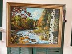 Schilderij met boslandschap, Antiek en Kunst, Kunst | Schilderijen | Klassiek, Ophalen
