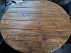 Mooie steigerhout eettafel diameter 1.20, Huis en Inrichting, Tafels | Eettafels, Gebruikt, Ophalen of Verzenden