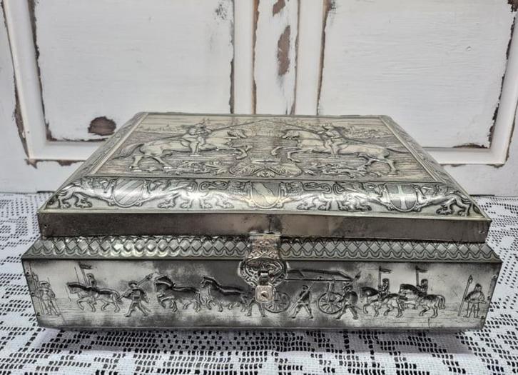 Hele grote blikken trommel, Verzamelen, Blikken, Ophalen of Verzenden