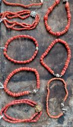 unieke bloedkoraal armbanden,echte zware koraal,diverse uitv, Ophalen of Verzenden, Overige materialen