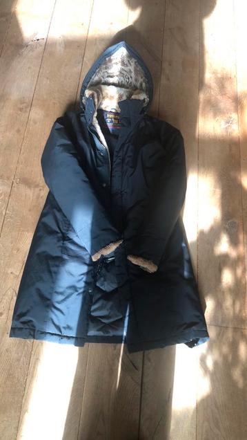 Zwarte Woolrich Boulder Coat zgan L beschikbaar voor biedingen