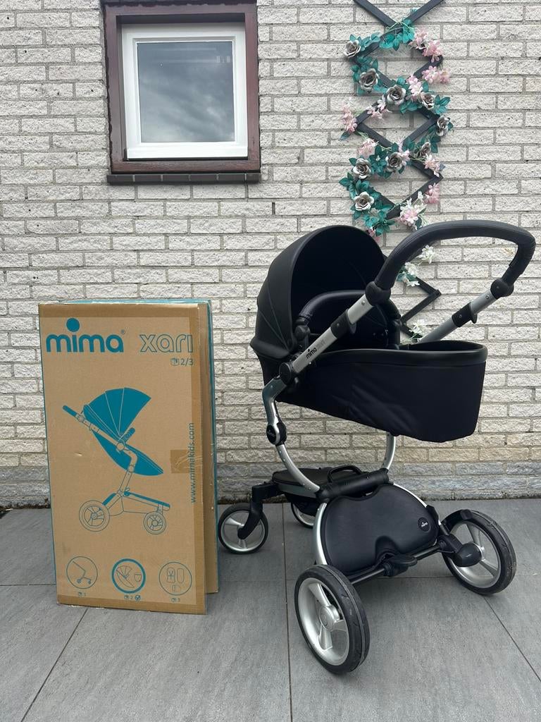 kinderwagen zwart compleet, Ophalen, Zo goed als nieuw, Overige merken