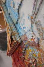 Groot gekleurd houten schilderij KARE DESIGN 130 x 170 cm., Ophalen