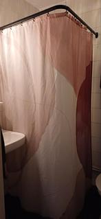 Douchegordijn + Badmat Sealskin - Zacht Roze, Huis en Inrichting, Ophalen of Verzenden