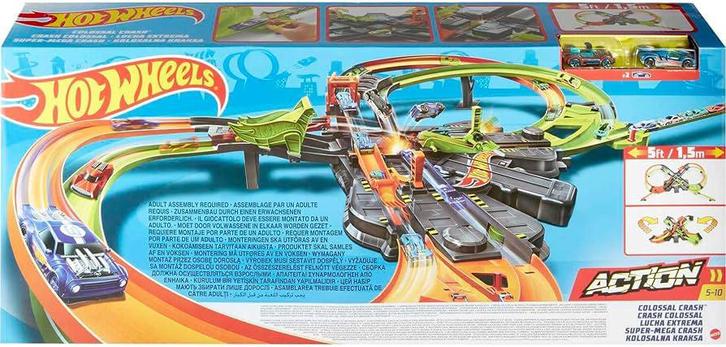 Hotwheels baan ‘grote botsing’, Verzamelen, Speelgoed, Zo goed als nieuw, Ophalen of Verzenden