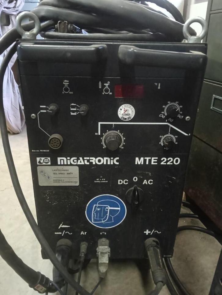 Migatronic MTE 220 AC / DC tig   lasapparaat, Doe-het-zelf en Verbouw, Gereedschap | Lasapparaten, Gebruikt, Tig, 150 tot 250 ampère