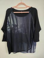 Female top, brand "Edista - USA," size M, black & green tree, Ophalen of Verzenden, Zo goed als nieuw, Zwart, Jurk