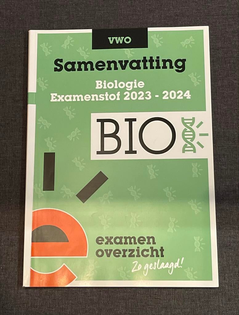 ExamenOverzicht VWO Biologie 2023-2024, Ophalen of Verzenden, Beta, Gelezen, Overige niveaus