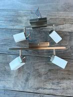 Plafond lamp / spots, Ophalen, Gebruikt, Metaal of Aluminium, Plafondspot of Wandspot
