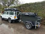 Land Rover Defender 110 7-persoons met daktenten en trailer, Euro 5, Stof, Zwart, Wit