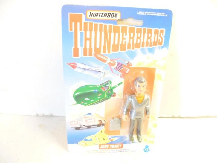 Matchbox 1993 The Thunderbirds Jeff Tracy figuurtje film tv., Verzamelen, Film en Tv, Nieuw, Actiefiguur of Pop, Ophalen of Verzenden