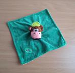 Knuffeldoekje, Knuffel van Monkey Town, Groen met Aap, Aapje, Ophalen of Verzenden, Zo goed als nieuw, Overige typen