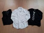 Kleding set - overhemd, gilet en shirt Maat 122-128, Gebruikt, Overhemd of Blouse, Ophalen of Verzenden, Hema