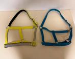 HALSTER Fluor geel Harry’s Horse Showmaster blauw FULL/Paard, Dieren en Toebehoren, Ophalen of Verzenden, Zo goed als nieuw, Overige soorten