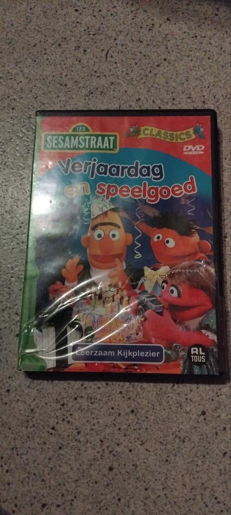Sesamstraat - Verjaardag en Speelgoed DVD, Alle leeftijden, Poppen, Ophalen of Verzenden, Zo goed als nieuw