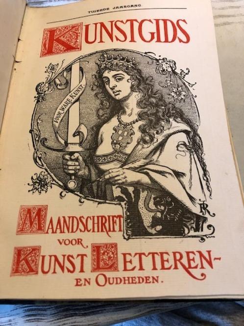Kunstgids, Maandschrift voor kunst, letter en oudheden. Twee, Antiek en Kunst, Antiek | Boeken en Bijbels, Ophalen of Verzenden