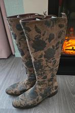 Mt 40 Arriva laarzen leder aparte kantprint met rozen, Hoge laarzen, Arriva, Verzenden, Zwart