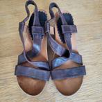 Bruin leren open pumps maat 39, Bruin, Airstep, Ophalen of Verzenden, Zo goed als nieuw