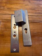 Deur slot schilden veiligheid schild, Ophalen of Verzenden, Zo goed als nieuw, Rvs, Klink of Kruk