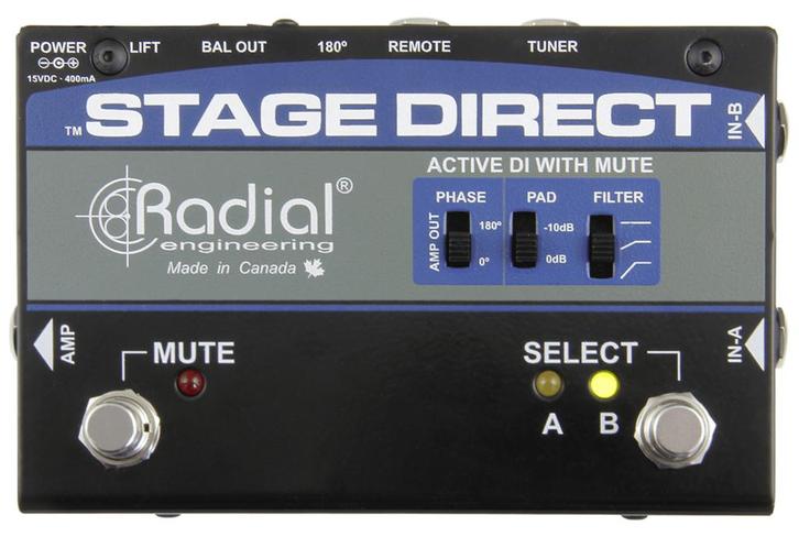 Radial StageDirect DI pedaal, Muziek en Instrumenten, Effecten, Nieuw, Overige typen, Ophalen of Verzenden