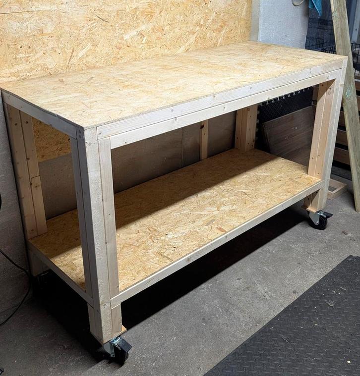 Stevige houten werkbank op maat, Doe-het-zelf en Verbouw, Overige Doe-het-zelf en Verbouw, Ophalen