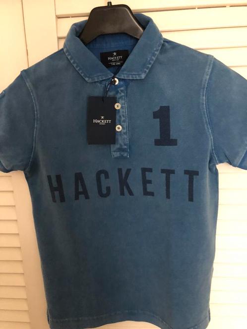 Prachtige blauwe HACKETT Polo shirt mt 128–7/8 NEW, Kinderen en Baby's, Kinderkleding | Maat 128, Nieuw, Jongen, Shirt of Longsleeve