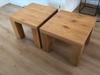 2 eiken salontafels, Huis en Inrichting, Ophalen, 50 tot 100 cm, 50 tot 100 cm, Zo goed als nieuw