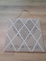 Prikbord 'Photo de Famille' met linten, Ophalen of Verzenden, Zo goed als nieuw, Prikbord