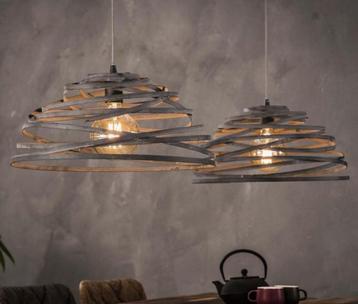 Hanglamp “twister” 2-lamps 50cm doorsnee