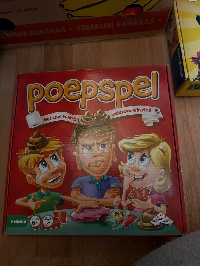 Poepspel - Het hilarische spel waarbij iedereen windt!, Een of twee spelers, Ophalen, Gebruikt