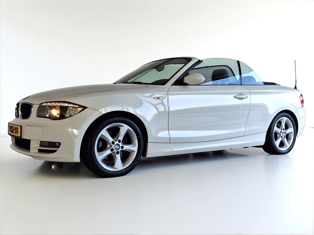 BMW 1-Serie 118I Cabrio 2008, Auto's, 1-Serie, 1995 cc, Zwart, Cabriolet