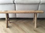 Bankje oud sober origineel landelijk, Huis en Inrichting, Krukjes, Ophalen of Verzenden, Zo goed als nieuw, Hout