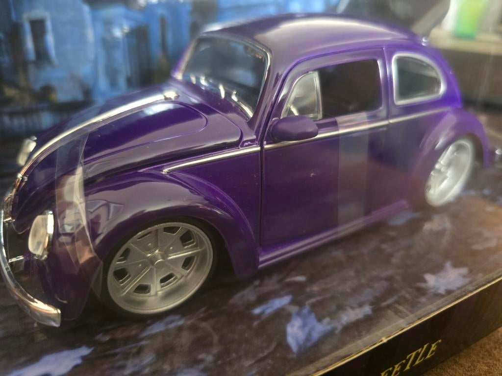Volkswagen Beetle Wednesday Addams & Thing, Ophalen of Verzenden, Nieuw, Auto, Jada