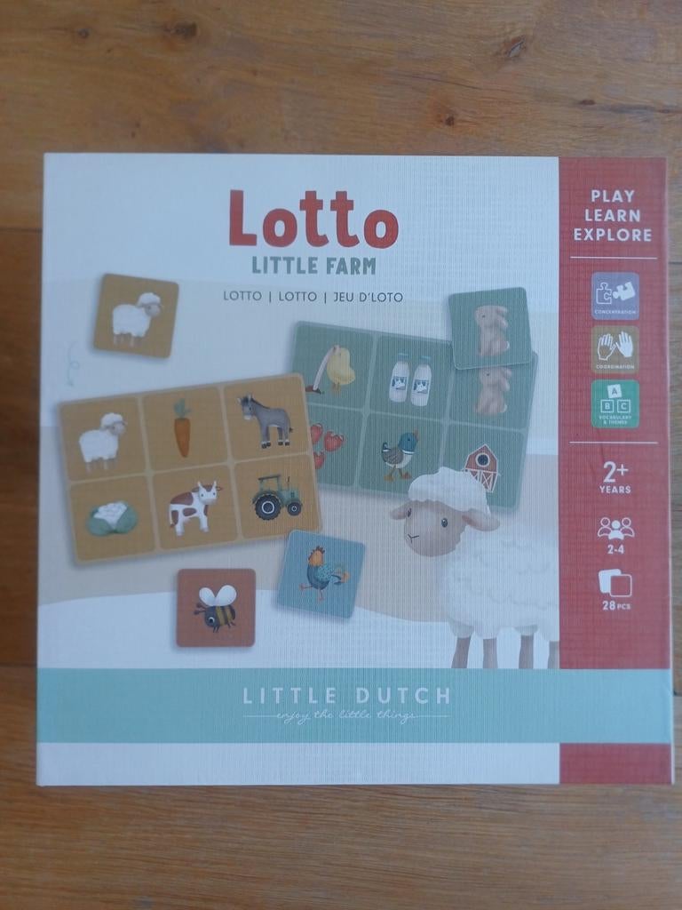 Little Dutch Lotto & Memo Little Farm Spellen Set, Kinderen en Baby's, Speelgoed | Educatief en Creatief, Ophalen of Verzenden