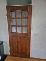 Massief houten deur., Ophalen, Glas, Binnendeur, Minder dan 200 cm
