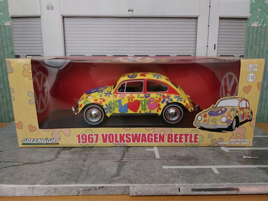 ZELDZAAM: Volkswagen kever flower power green light, Ophalen of Verzenden, Nieuw, Auto, Overige merken