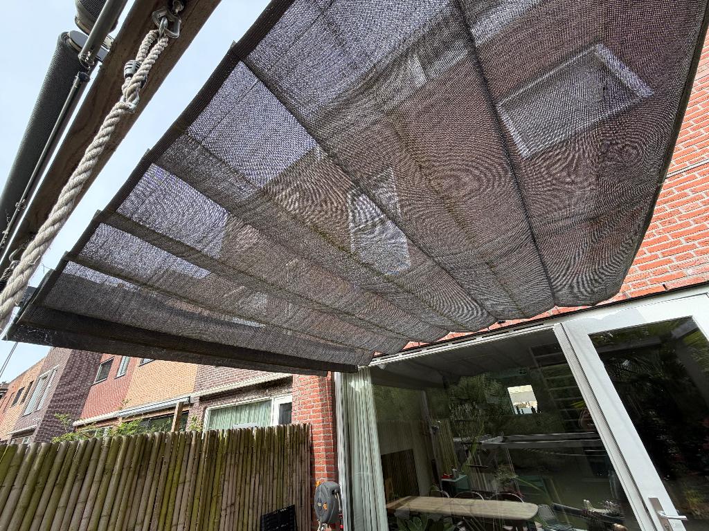 Nesling COOLFIT Harmonicadoek en rolgordijnen, Tuin en Terras, Schaduwdoeken, Ophalen, Gebruikt