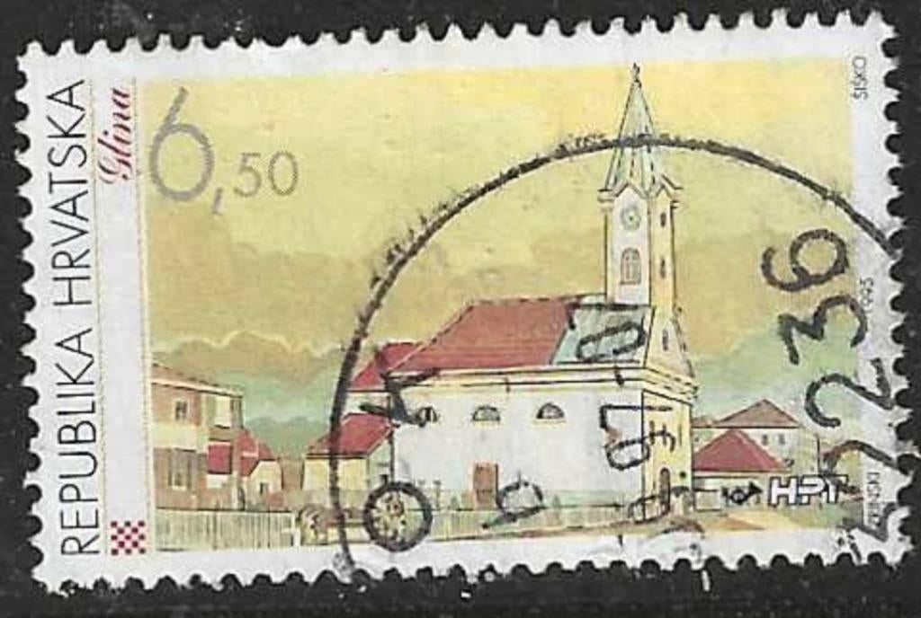 Kroatie 1995 - Yvert 334 - Glina (ST), Verzenden, Overige landen, Gestempeld