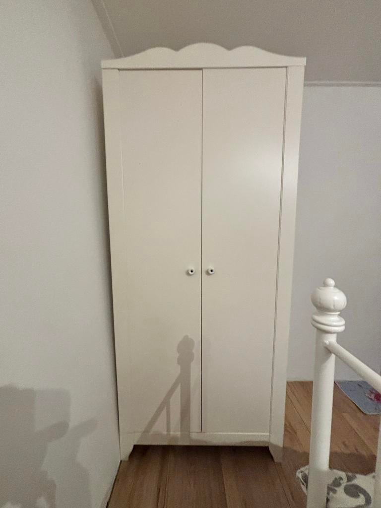 Witte kledingkast voor baby of peuter, Ophalen, Gebruikt, 105 cm of meer, Minder dan 50 cm