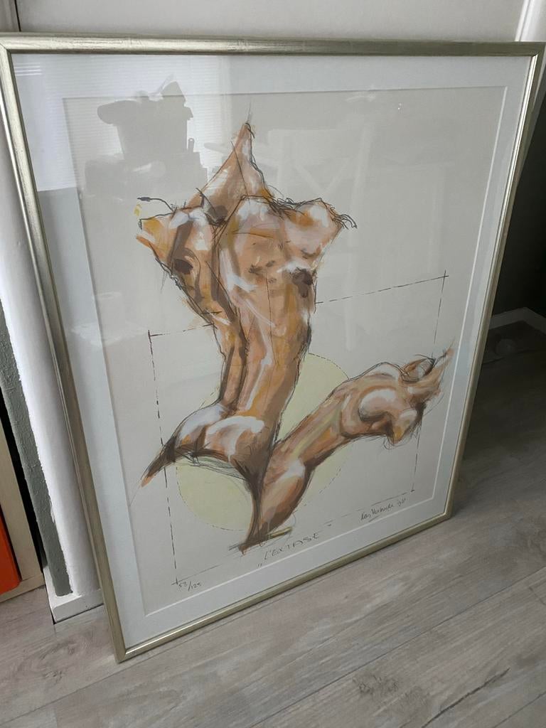 Kees Vekade Ingelijste kunstprint 'L'Extase' - Nr. 53/125, Antiek en Kunst, Kunst | Tekeningen en Foto's, Ophalen