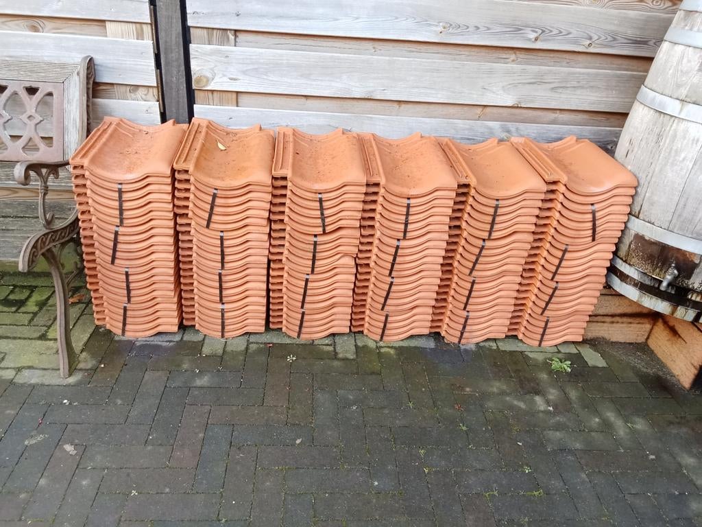 Koramic OVH Vario natuurrood+ dakpannen, Ophalen, Steen of Klei, Nieuw, 15 m² of meer