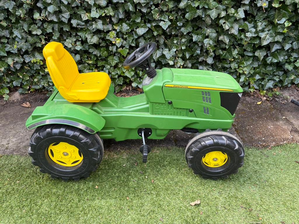 John Deere trap trekker met fluisterwielen, Kinderen en Baby's, Speelgoed | Buiten | Skelters, Ophalen, Gebruikt, Overige merken