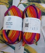 2 bollen sokkenwol regenboog kleuren (hobbii), Hobby en Vrije tijd, Ophalen of Verzenden, Nieuw, Breien of Haken, Wol of Garen