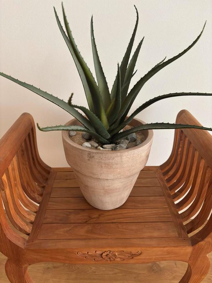 Kunst Aloë Vera plant in pot - Realistisch en onderhoudsvrij, Huis en Inrichting, Woonaccessoires | Kunstplanten en Kunstbloemen